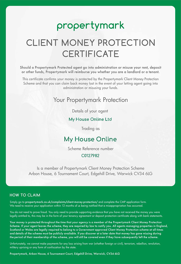 Client Money Protection Certificate